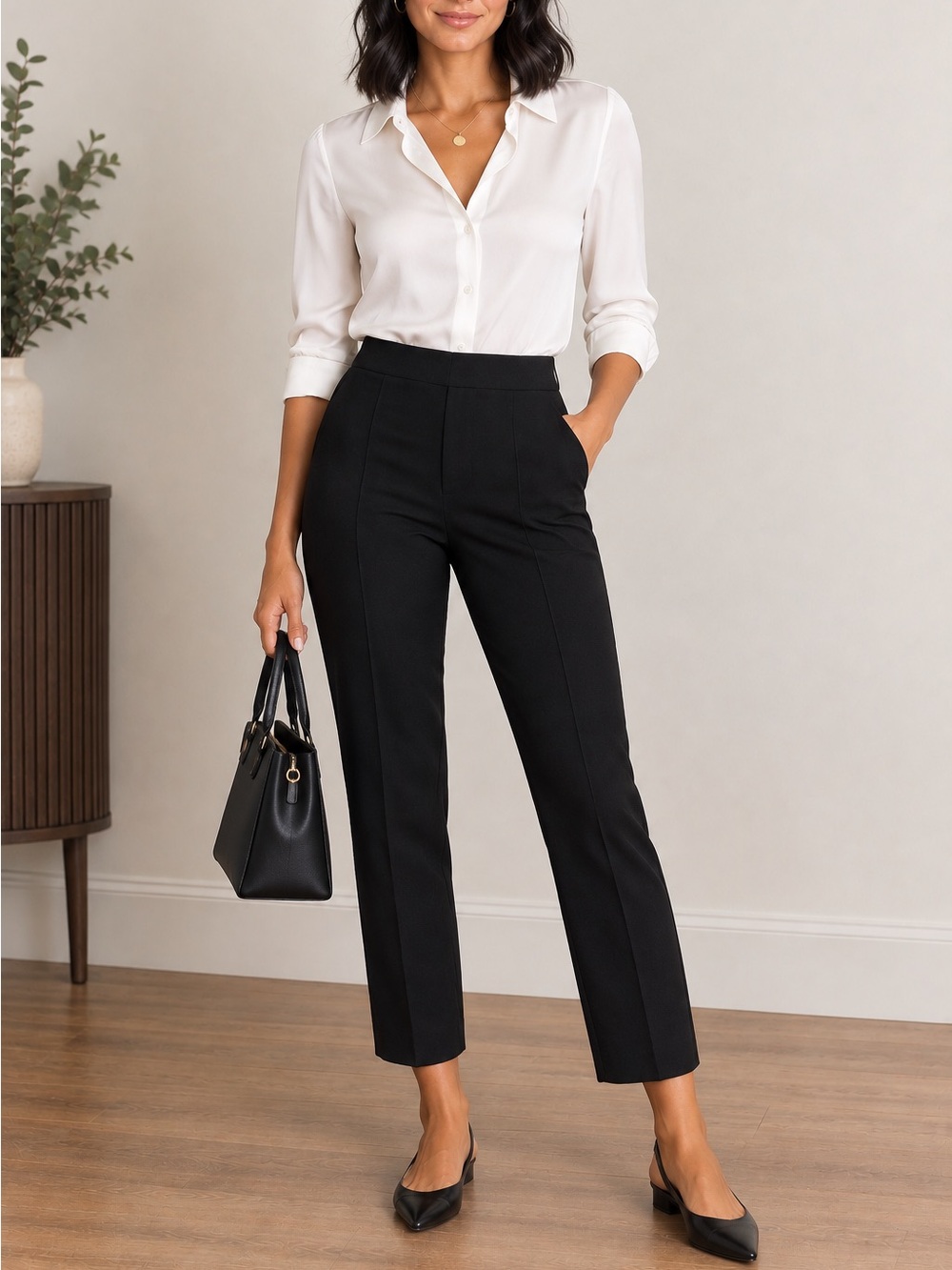 Michael Kors Black Women’s Dress Pants - Slim Tailored Look